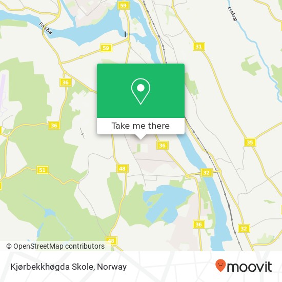Kjørbekkhøgda Skole map