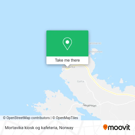 Mortavika kiosk og kafeteria map