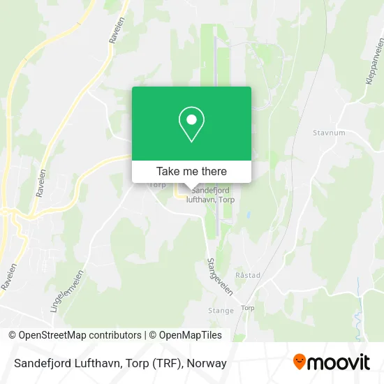 Sandefjord Lufthavn, Torp (TRF) map