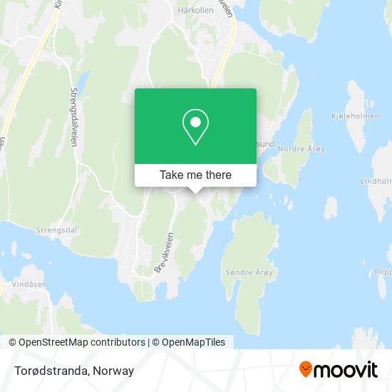 Torødstranda map