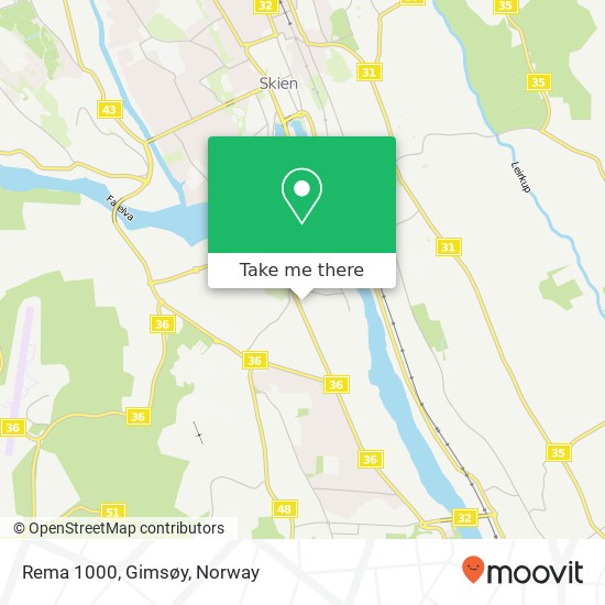 Rema 1000, Gimsøy map