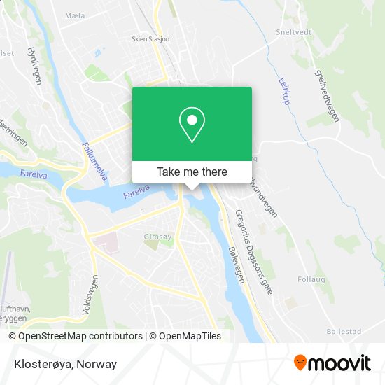 Klosterøya map