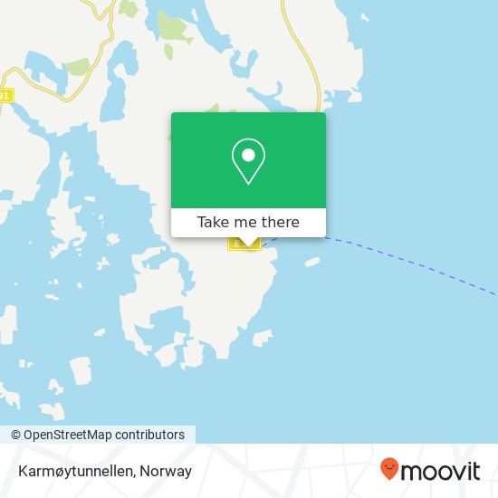 Karmøytunnellen map