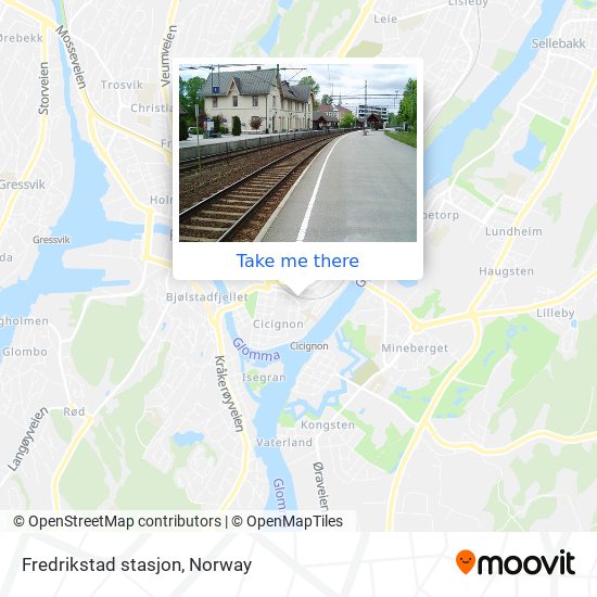 Fredrikstad stasjon map