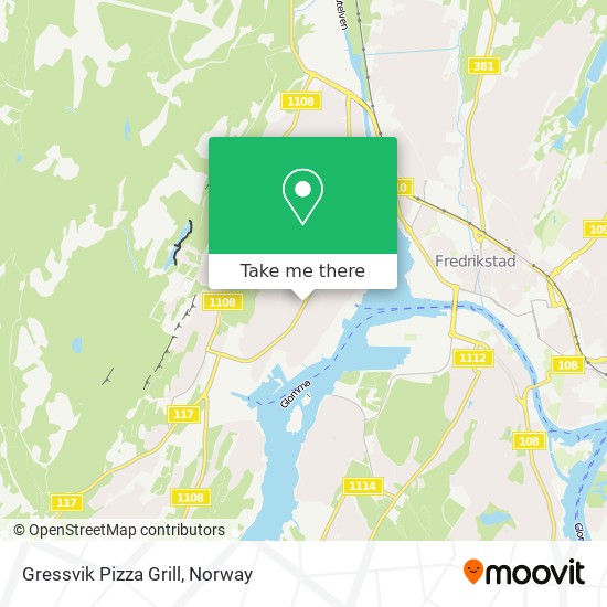 Gressvik Pizza Grill map