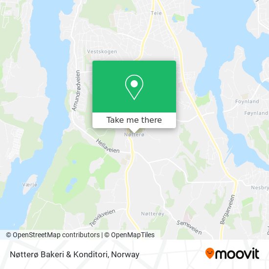 Nøtterø Bakeri & Konditori map