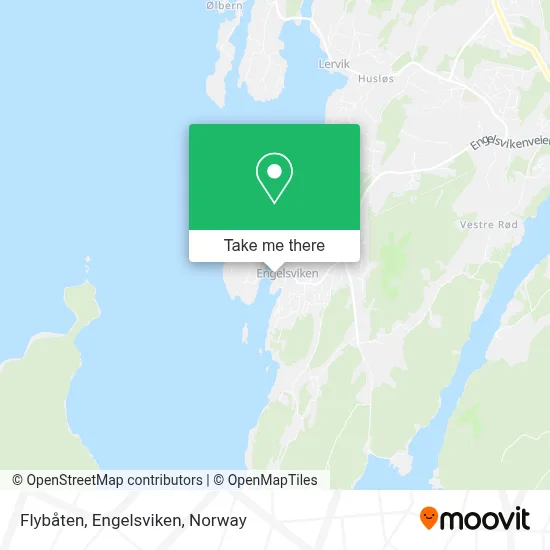 Flybåten, Engelsviken map