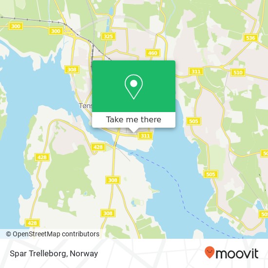 Spar Trelleborg map