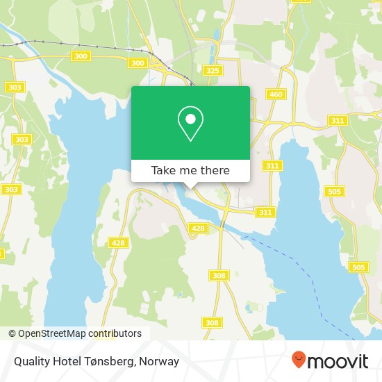 Quality Hotel Tønsberg map