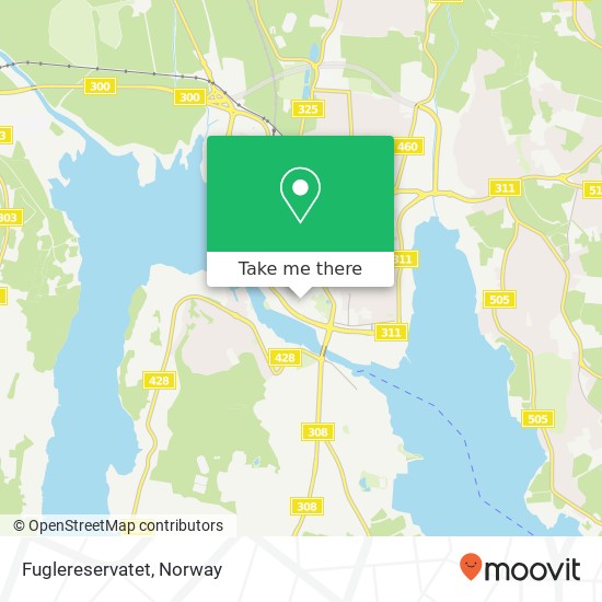 Fuglereservatet map