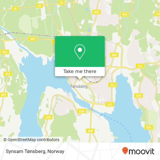 Synsam Tønsberg map