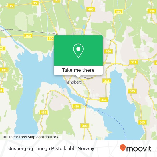 Tønsberg og Omegn Pistolklubb map