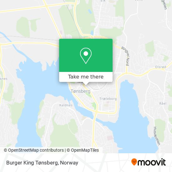 Burger King Tønsberg map