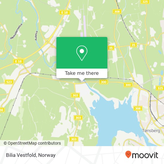 Bilia Vestfold map