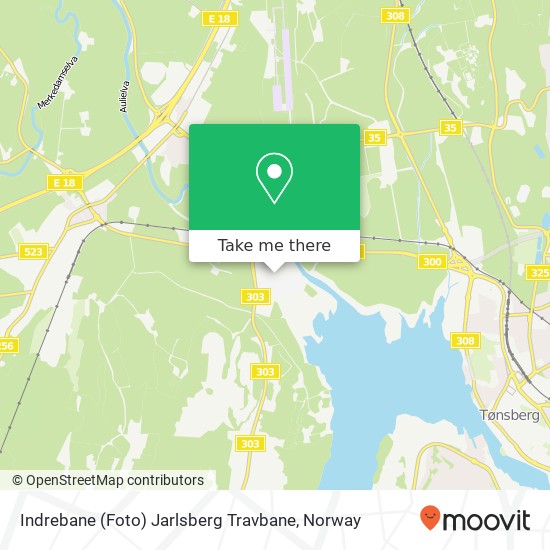 Indrebane (Foto) Jarlsberg Travbane map