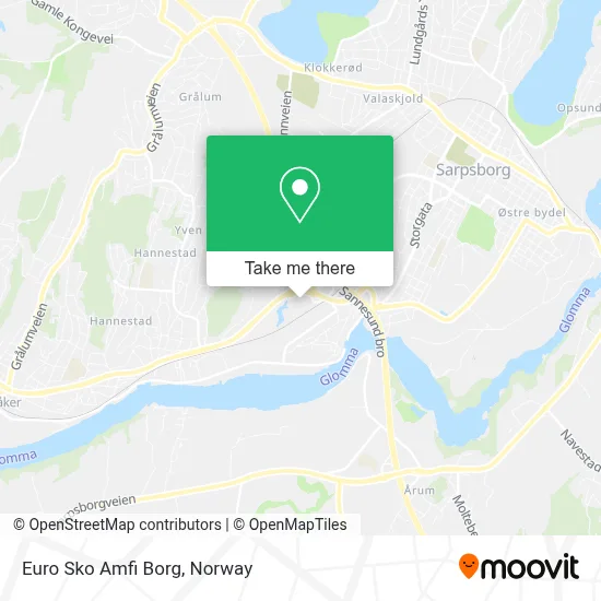 Euro Sko Amfi Borg map