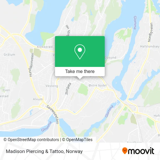 Madison Piercing & Tattoo map