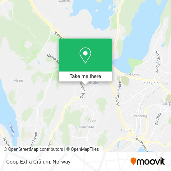 Coop Extra Grålum map