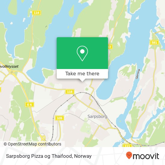 Sarpsborg Pizza og Thaifood map