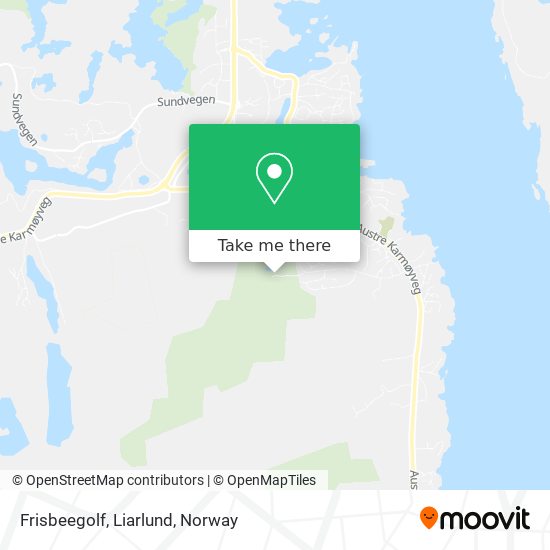 Frisbeegolf, Liarlund map