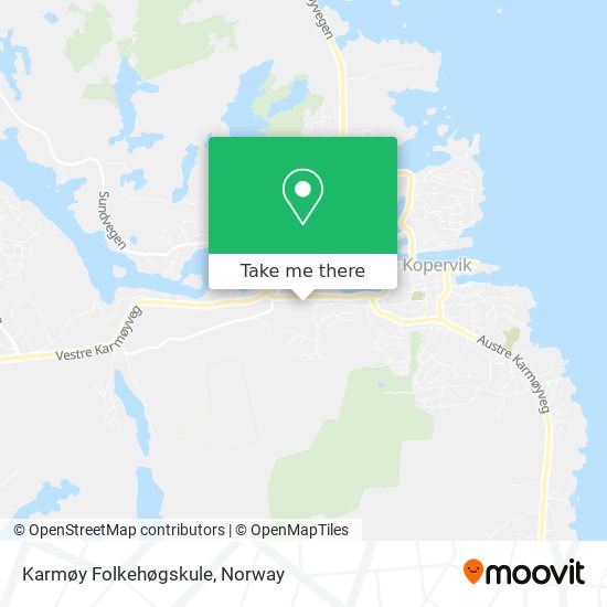Karmøy Folkehøgskule map