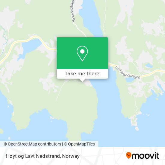 Høyt og Lavt Nedstrand map