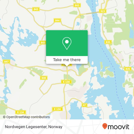 Nordvegen Legesenter map