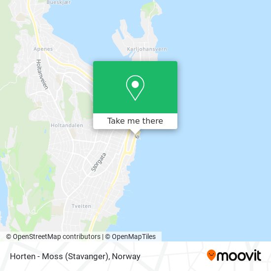 Horten - Moss (Stavanger) map