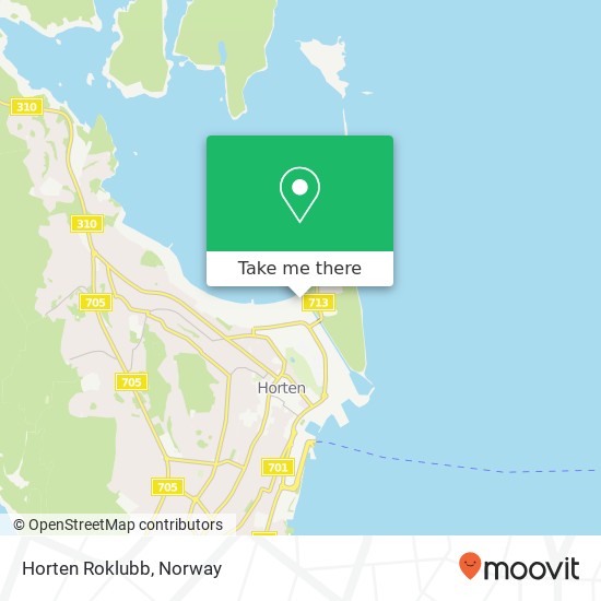 Horten Roklubb map
