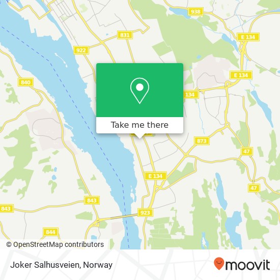Joker Salhusveien map