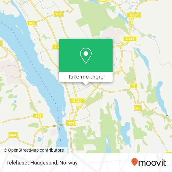 Telehuset Haugesund map
