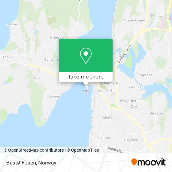 Bastø Fosen map