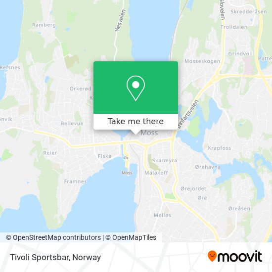 Tivoli Sportsbar map