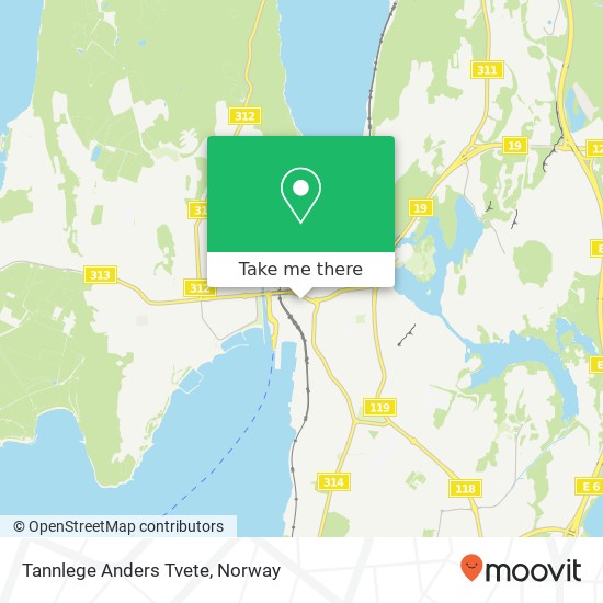 Tannlege Anders Tvete map