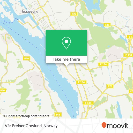 Vår Frelser Gravlund map