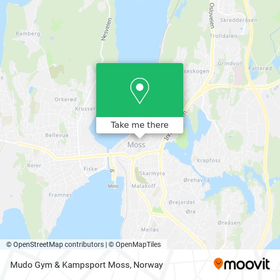 Mudo Gym & Kampsport Moss map