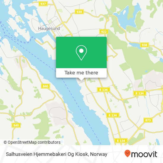 Salhusveien Hjemmebakeri Og Kiosk map