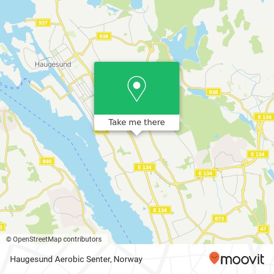 Haugesund Aerobic Senter map