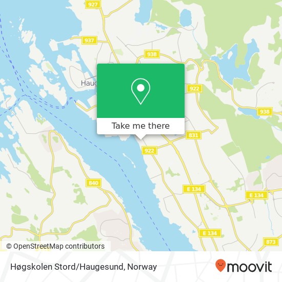 Høgskolen Stord/Haugesund map