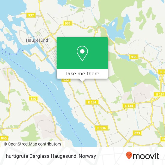 hurtigruta Carglass Haugesund map