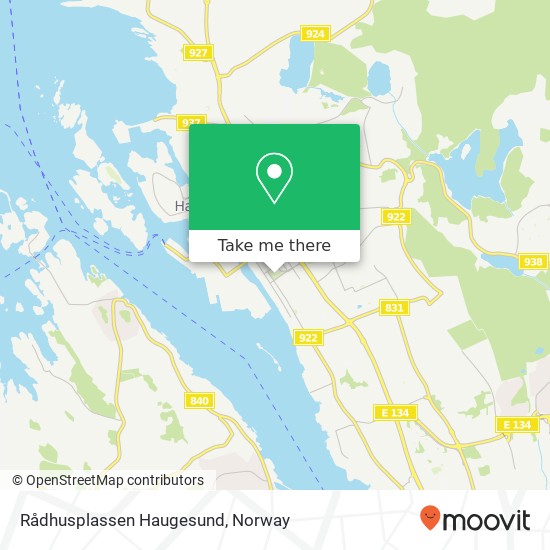 Rådhusplassen Haugesund map