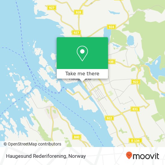 Haugesund Rederiforening map