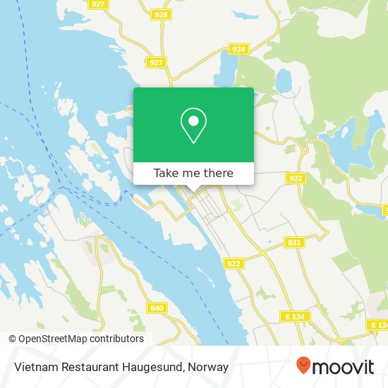 Vietnam Restaurant Haugesund map