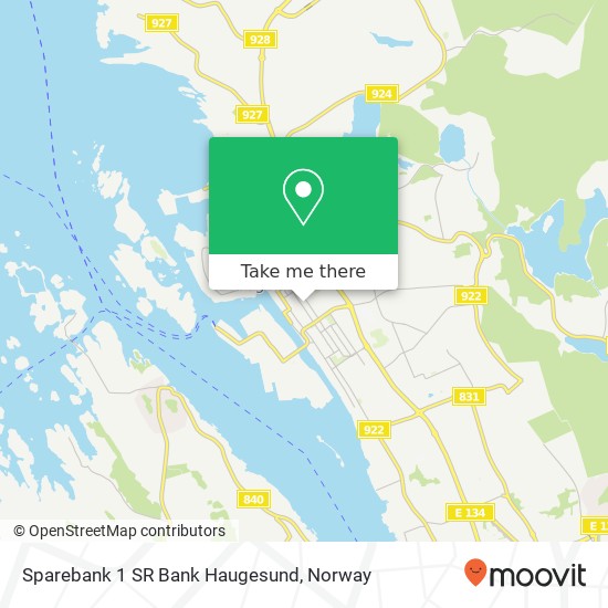 Sparebank 1 SR Bank Haugesund map