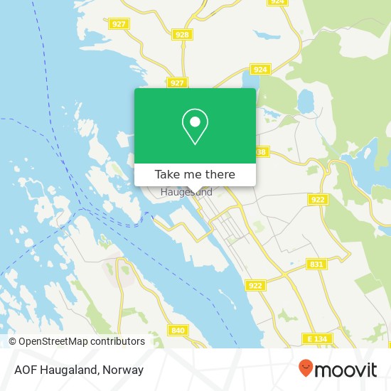 AOF Haugaland map