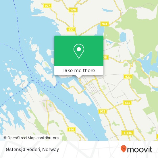 Østensjø Rederi map