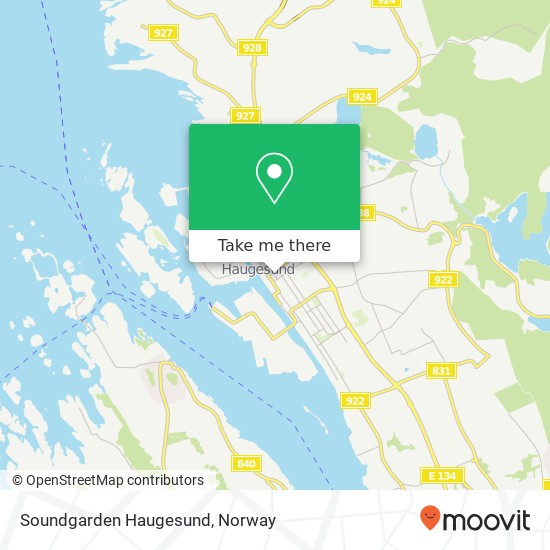 Soundgarden Haugesund map