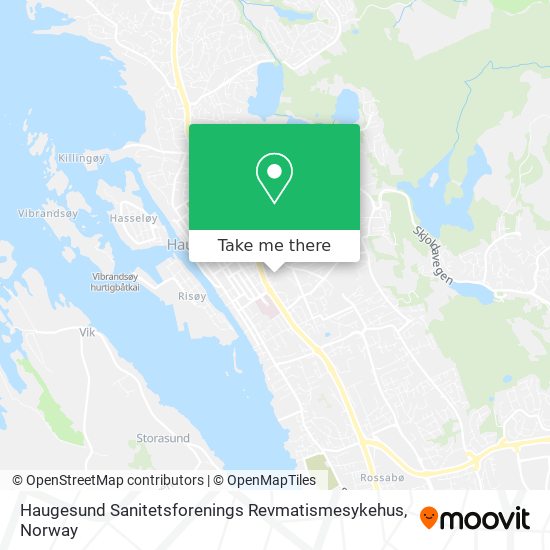 Haugesund Sanitetsforenings Revmatismesykehus map