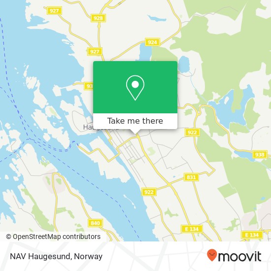 NAV Haugesund map
