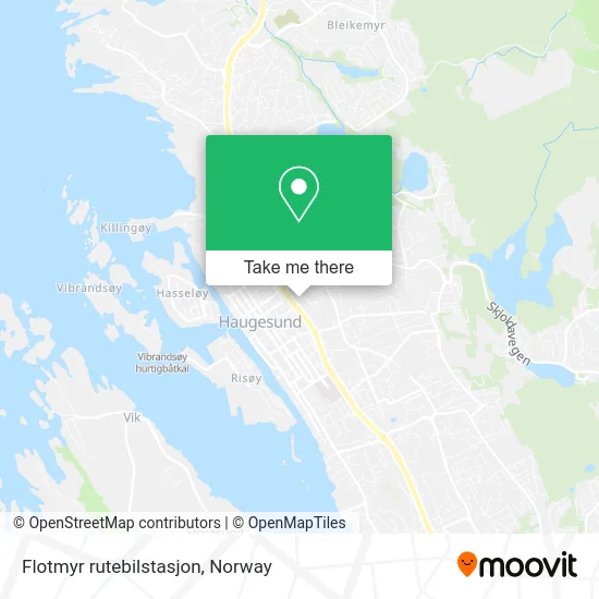Flotmyr rutebilstasjon map